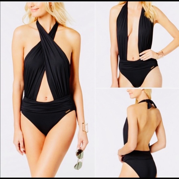 Vince Camuto Multi Color Floral Bathing Suit. - Picture 15 of 16